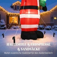 Aufblasbarer Weihnachtsmann, 243 cm, mit hellem...