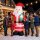 Aufblasbarer Weihnachtsmann, 243 cm, mit hellem LED-Licht, Weihnachtsdekoration für Innen- und Außenbereich, Rot