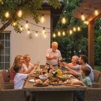 50 LED Vorhanglichter, 18 m verbindbare Lichterkette,...