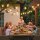 50 LED Vorhanglichter, 18 m verbindbare Lichterkette, IP44 spritzwassergeschützt, Innen- und Außendekoration