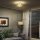 Deckenlampe mit Acryllampenschirm, Metall, Halogen- und LED-kompatibel