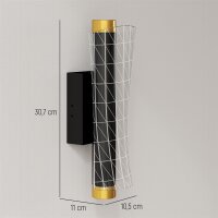 Wandleuchte Innen Wandlampe mit LED Lichte, Gitterdesign,...