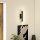 Wandleuchte Innen Wandlampe mit LED Lichte, Gitterdesign, Dimmbar Nachttischlampe Metall, Schwarz