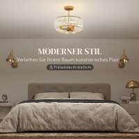 Deckenlampe, Kronleuchter-Design, Kristallschirm, 3...