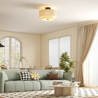 Deckenlampe, Hängeleuchte mit doppelten Schirmen in...