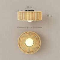 Deckenleuchte, Boho-Deckenlampe Hängend mit G9 LED...