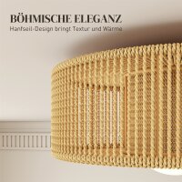 Deckenleuchte, Boho-Deckenlampe Hängend mit G9 LED...