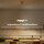 LED-Deckenlampe, 50W, 5 anpassbare Lichtrohre, anpassbar, Deckenleuchte für Wohnzimmer, Esszimmer, Küche, Gold+Weiß