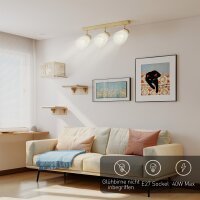 Deckenleuchte LED 40W Deckenlampe mit Doppelmontage und...