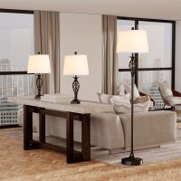 3er-Lampenset 2 Tischlampe(ø38 x 158H cm) + 1...