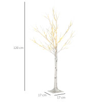 Kunstbaum, Kunstbirke, mit LED-Beleuchtung,...