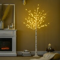 Kunstbaum, Kunstbirke, mit LED-Beleuchtung,...