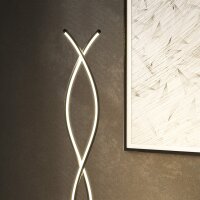 Stehlampe dimmbar moderne Doppelspirale Stehleuchte LED-Lichtquelle Schwarz