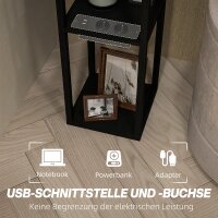 Stehlampe mit 3-stufigem Regal, Fußschalter,...