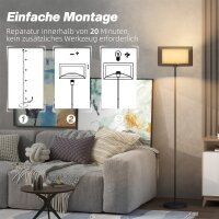Stehlampe, zweifarbiger Lampenschirm, Fußschalter,...