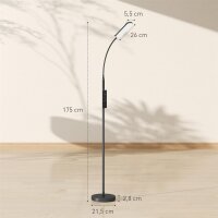 LED-Stehlampe, 5 Modi, Speicherfunktion, verstellbare...