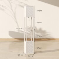 Stehleuchte im modernen Design, 2 Ablagen,...