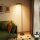 LED-Stehlampe mit magnetischer Fernbedienung, flexibel verstellbar, drehbar, Metall, Schwarz