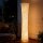 Stehlampe mit Papierschirm, Fußschalter, 3 Helligkeitsstufen, Weiß