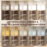 Stehlampe Stehleuchte mit Regalen, einstellbare...