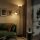 Uplighter, Mutter-und-Kind-Stehlampe, hohe Lampe mit 3 Farbtemperaturen und flexiblem Schwanenhals, Schwarz