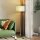 Stehlampe mit Fernbedienung, höhenverstellbar, Stoffschirm, Metallständer, anpassbare Helligkeit, Fußschalter, Beige