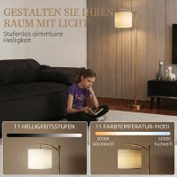 Stehlampe, verstellbare Lichtoptionen, Fußschalter,...