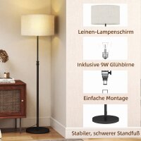 Stehlampe mit Fernbedienung, höhenverstellbar,...
