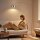 Stehlampe, Bogen-Design mit Marmorsockel, 167 cm, Silber