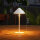 LED-Tischlampe mit USB-Kabel, Touchschalter, Metall, wiederaufladbar, Weiß