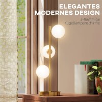 Tischlampe Tischleuchte mit 3 Kugelschirmen, mit stabilem...