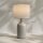 Tischlampe Tischleuchte, Nachttischlampe Schreibtischlampe mit Keramiksockel, Leinenschirm, 22x22x45 cm Sandfarben+Beige
