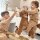 Kinder Schaukelpferd Baby Schaukeltier Pferd mit Tiergeräusche Spielzeug Haltegriffe für 36-72 Monate Plüsch Braun 65 x 32,5 x 61 cm