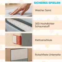 2-teiliges Schaumstoff Bausteine für Kleinkinder mit abnehmbaren Bezügen, Indoor-Kletter- und Krabbelspielset, Blau