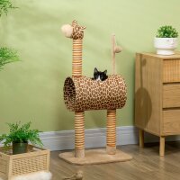 Kratzbaum 101 cm Katzenturm im Giraffendesign, mit...