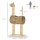 Kratzbaum 101 cm Katzenturm im Giraffendesign, mit Höhle, Spielball, Jutestämme für mittelgroße Katzen bis 5 kg