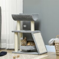 Kratzbaum Katzenbaum, inkl. Spielzeug und Katzenbett, 60...