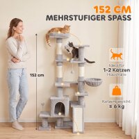 Kratzbaum Große, 152 cm hoch Katzenbaum mit...