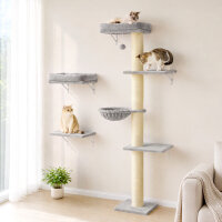 Kletterwand Katzen, 3-teilig Katzenkletterwand Set,...