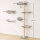 Kletterwand Katzen, 3-teilig Katzenkletterwand Set, Katzen Wandelemente mit Kratzbaum, Plattformen Hängematte
