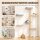 Kletterwand Katzen, 3-teilig Katzenkletterwand Set, Katzen Wandelemente mit Kratzbaum, Plattformen Hängematte
