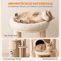 Kratzbaum mit 2-stöckiger Kratztonne Katzenbaum mit...